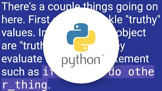 Python explicit condition checking compared to implicit Profile