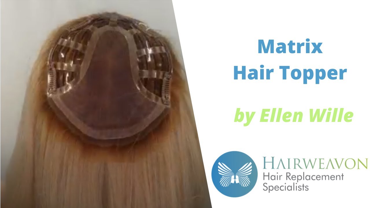 Matrix Top Piece by Ellen Wille | Human Hair Topper | Colour Shown Champagne Rooted