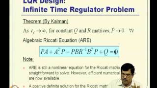 Mod-05 Lec-10 Linear Quadratic Regulator (LQR) -- I