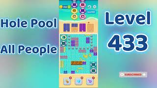 Hole Pool All People Level 433 🕳️🎯 | Easy Start Gameplay & Satisfying Puzzle | Go Answer