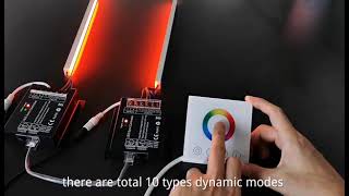 HX-SZ600-WP86-RGB RGB Wired-sync Control Wall led controller Demo Video