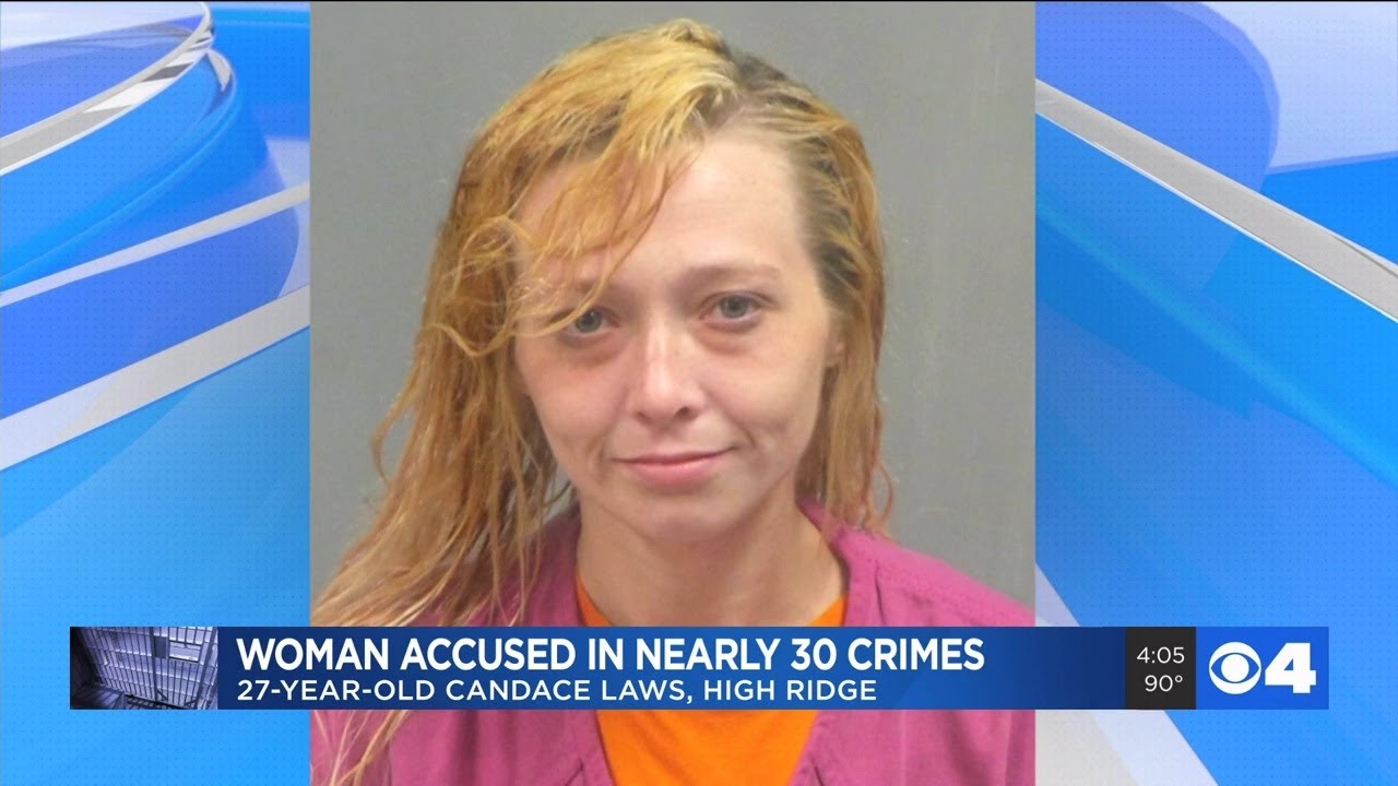 High Ridge woman named 'Laws' suspected in string of nearly 30 crimes