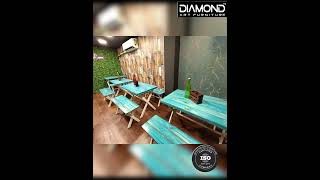 pin table and Bench Set makes a great addition to your Hotel, Restaurant, Cafe.