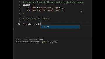 dictionary inside a dictionary  nested dictionary in python  #python #coding #learnpython