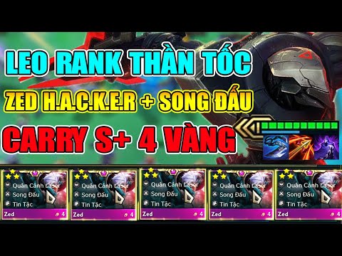 Video LÊN RANK TỐC ÁNH SÁNG VỚI ĐỘI HINH ZED H.A.C.K.E.R!!... - youtube