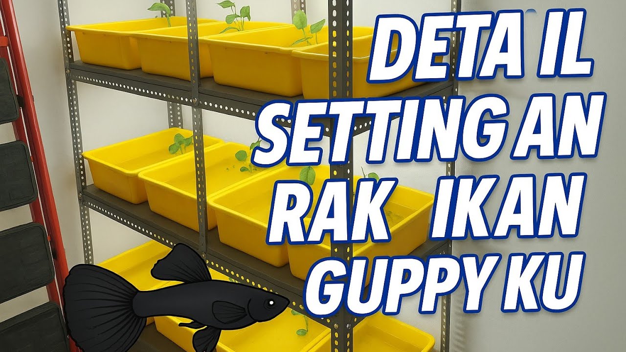 DETAIL RAK IKAN GUPPY : MATERIAL, UKURAN, DAN SISTEM PENCAHAYAAN