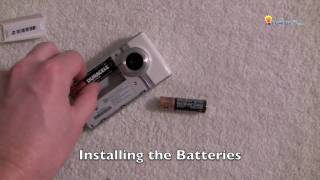 Flip Video Camcorder - Installing the Batteries