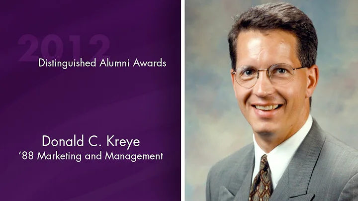 2012 Distinguished Alumni Donald Kreye, '88 Market...