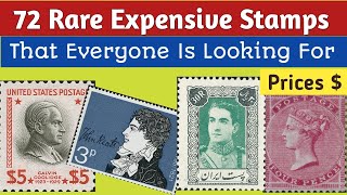 Rare Stamps Worth Money - Part 5 | 72 Valuable Postage Stamps of