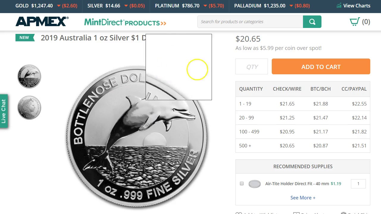 New Coin Release: 2019 Bottlenose Dolphin Silver Coin