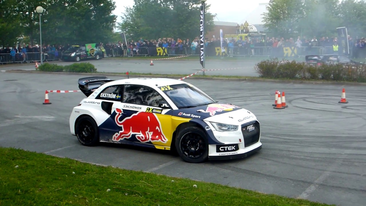 Peter Solberg Rallycross demo in Trondheim