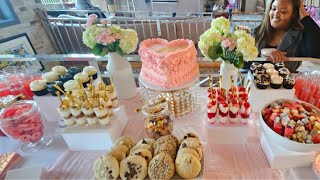 Making a $1000 Dessert Table for a Sweet 16 Mansion Party | Full Setup and Cake Cutting
