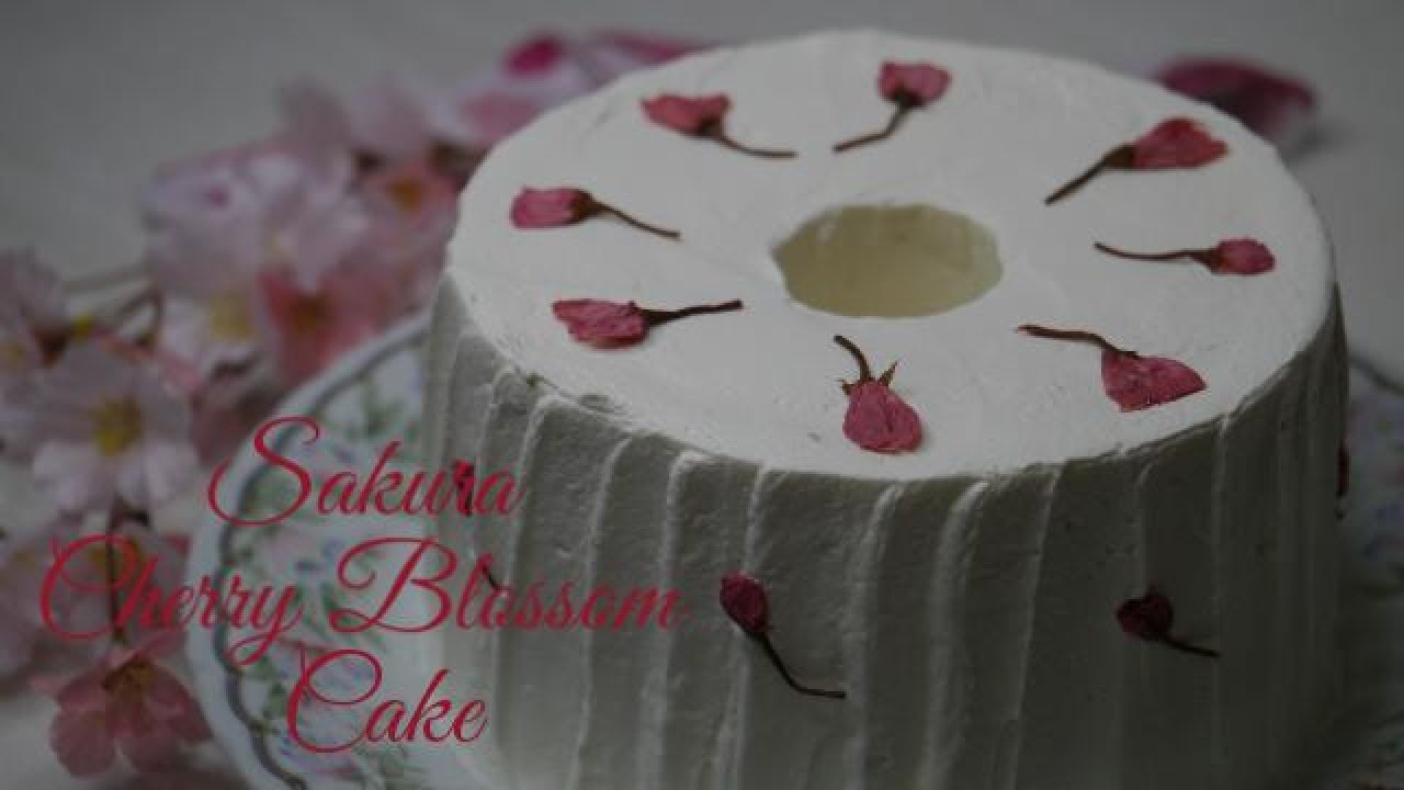 Sakura Cherry Blossom Chiffon Cake