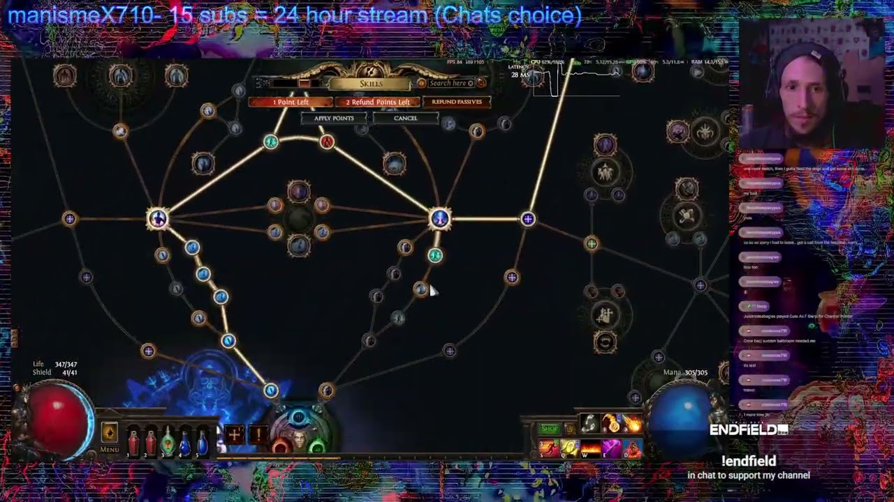 VOD making guitar; rocket league; path of exile- and endfield! (Part 46/50)