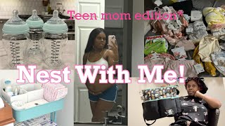 NEST WITH ME | PREPARING FOR BABY GIRL- ORGANIZE FOR BABY, HOSPITAL BAG, BEDSIDE NURSERY + MORE