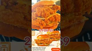 Popeyes Chicken Sandwich Hack using 2 for $9 online deal