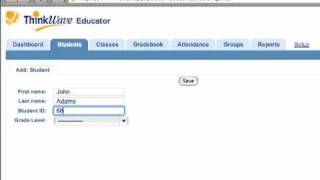 Adding a Student to Gradebook