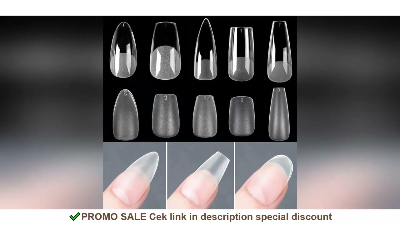 120pcs/bag Matte Press On Nail Tips Soft Full Cover False Nails Oval Almond Sculpted Fake Nail