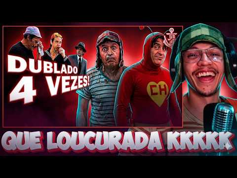REACT A Bagunça ABSURDA das DUBLAGENS de Chaves e Chapolin! 🎙️😵‍💫