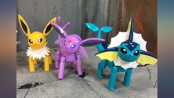 Mega Construx Pokemon Every Eevee Evolution! review