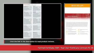 Fortinet FortiGate-100F 1 Year 24x7 FortiCare Contract FC-10-F100F-247-02-12