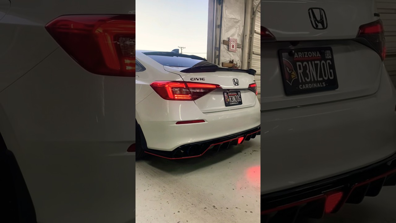 Dual exhaust Honda Civic😈 *FULLY MODDED EXTERIOR* 