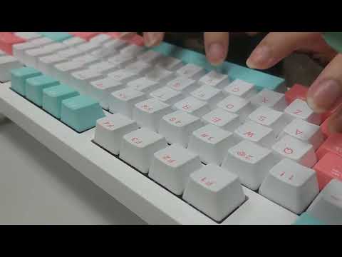辦公室使用機械鍵盤 irocks K73M 茶軸聲音(CHERRY MX BROWN SOUND)