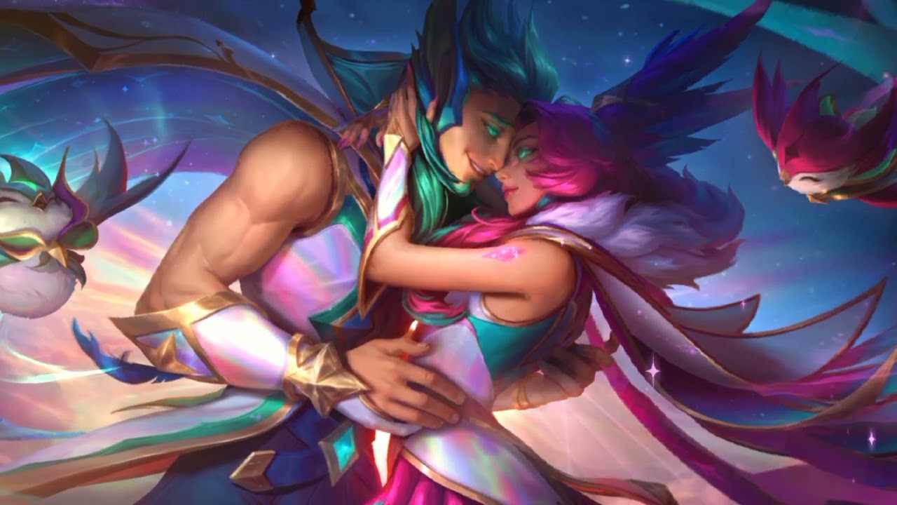 Redeemed Star Guardian Xayah and Rakan | animated splash art (League of Legends: Wild Rift)
