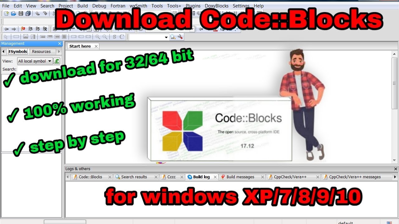 code blocks for windows 7