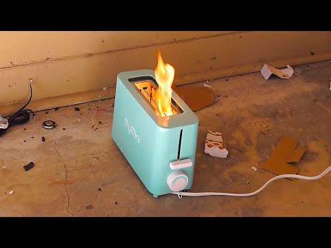 New MyMini Single Slice Toaster Destruction