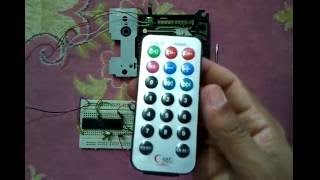 Remote controlled CD-ROM stepper motor using PIC16F877A