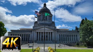 Olympia State Capital Walk 4k- Olympia Washington