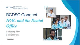 RCDSO Connect - IPAC and the Dental Office: Keeping People Safe | May 20, 2026