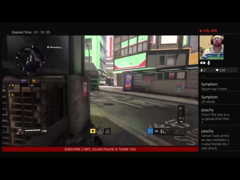 #WEBCAM #NIPS4LYFE NlPS_SQUAD's Live PS4 Broadcast (ROAD TO 100 SUBS) call of duty black ops 4 campaign