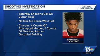 Man charged with attempted murder in Homewood shooting
