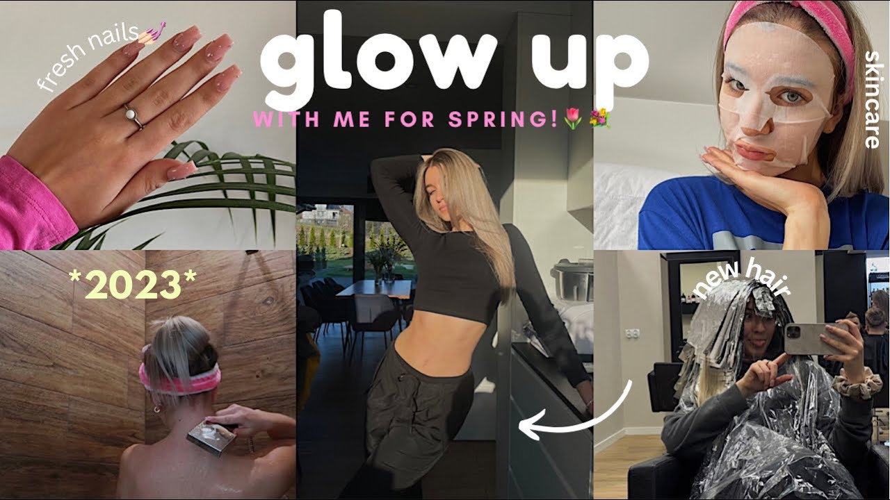 GLOW UP transformation 2023⭐️ nowe włosy, paznokcie, selfcare, skincare & spa day!