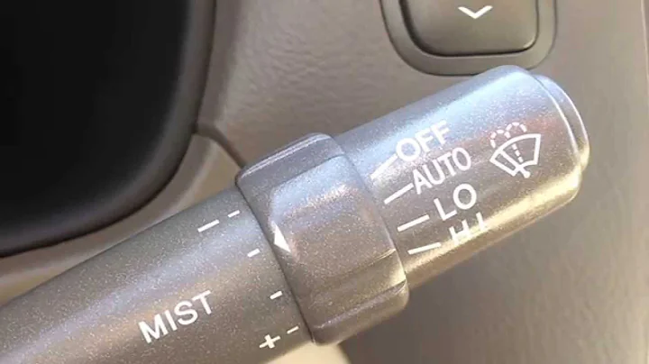 Lexus LS430 - Rain Sensing Wiper Explanation