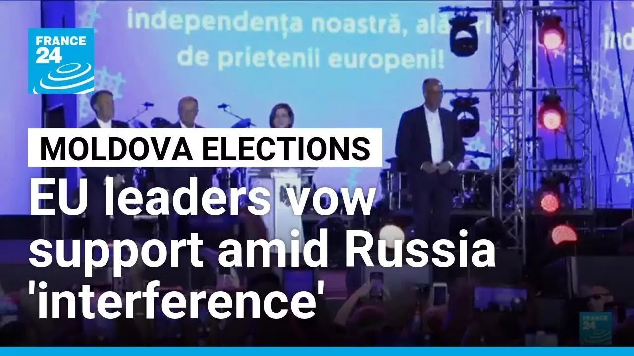 French, German, Polish leaders vow 'support' to Moldova in face of Russia • FRANCE 24 English