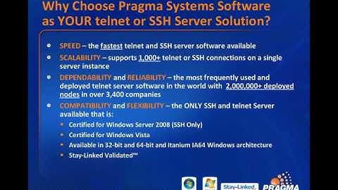 Pragma Systems telnet and SSH Server Software 5min Video.avi