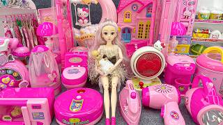 16 Minutes Satisfying with Unboxing Barbie Princess Pink Kitchen,Rock Bed Play Set Review Toys｜ASMR