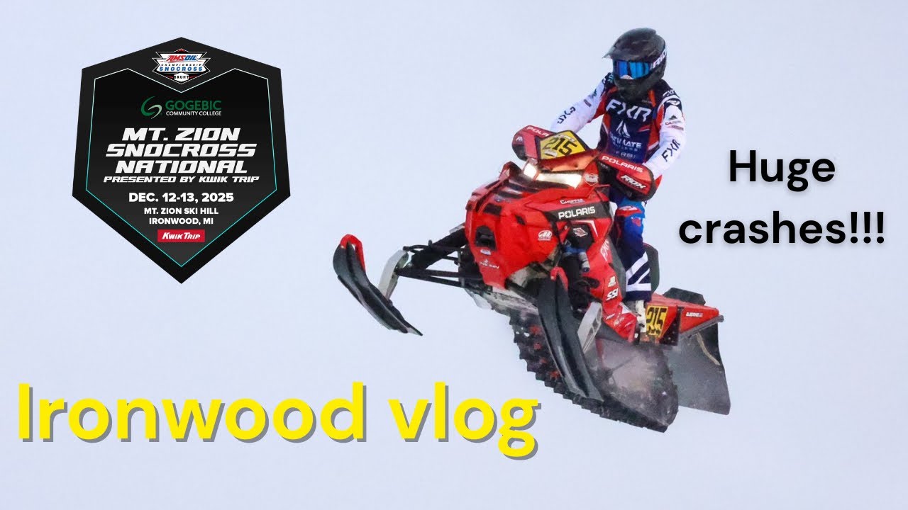 Ironwood Snocross Vlog (DISLOCATED SHOULDER!!!)
