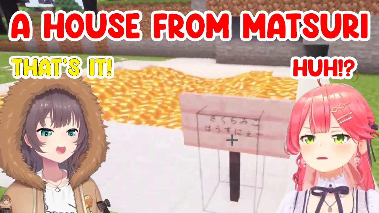 Miko Got a Lava House from Matsuri That Took 8 Hours to Build