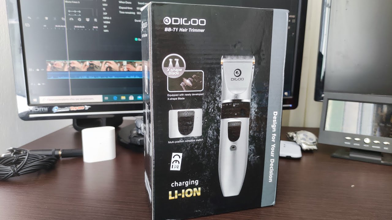 Το φθηνό δεξί χέρι του μπαρμπέρη! Digoo Bb-T1 hair trimmer! greek unboxing!!!!