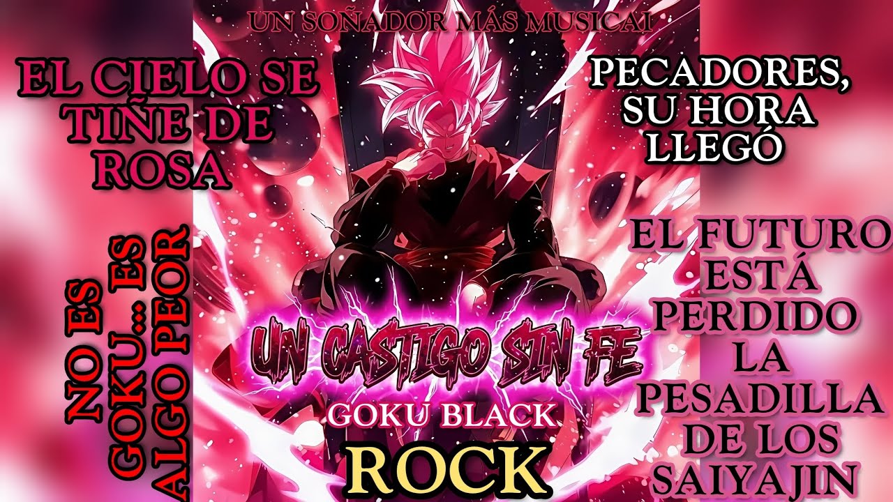 GOKU BLACK ROCK ALT/ DARK ROCK - UN CASTIGO SIN FE (DRAGON BALL SUPER) UN SOÑADOR MÁS 