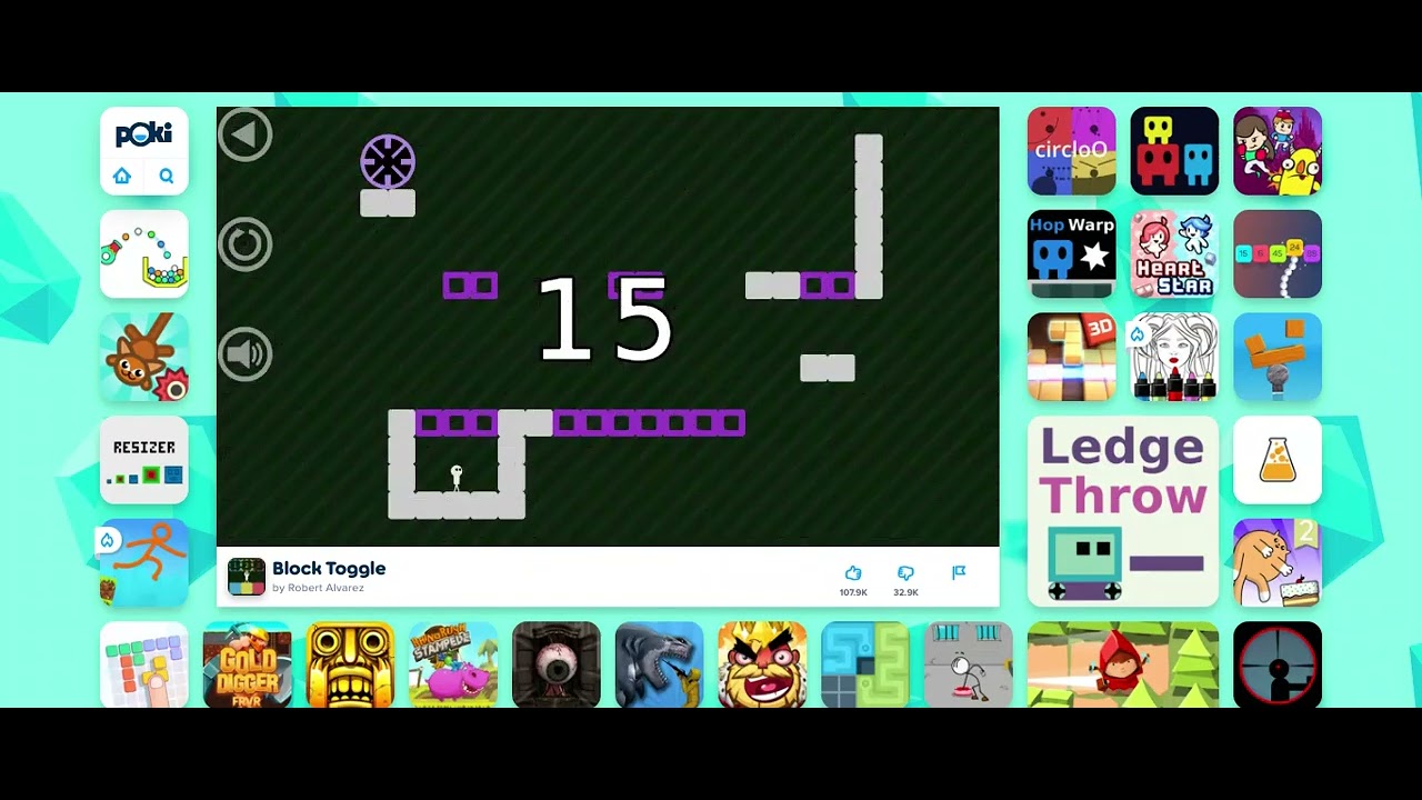 block toggle play on poki.com - YouTube