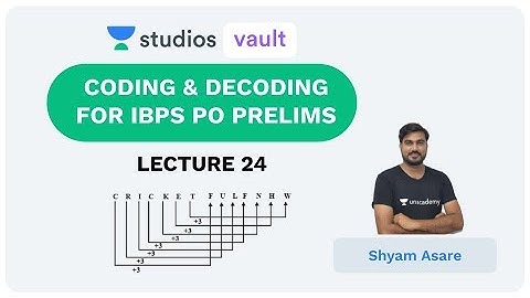 L24: Coding & Decoding for IBPS PO Prelims I Complete Reasoning for Prelims (Banking) I Shyam Asare
