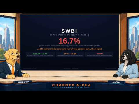 SWBI Stock: The 32% Quarter Its Guidance Says Will Not Repeat | Q1 FY2027 — Animated Studio Edition