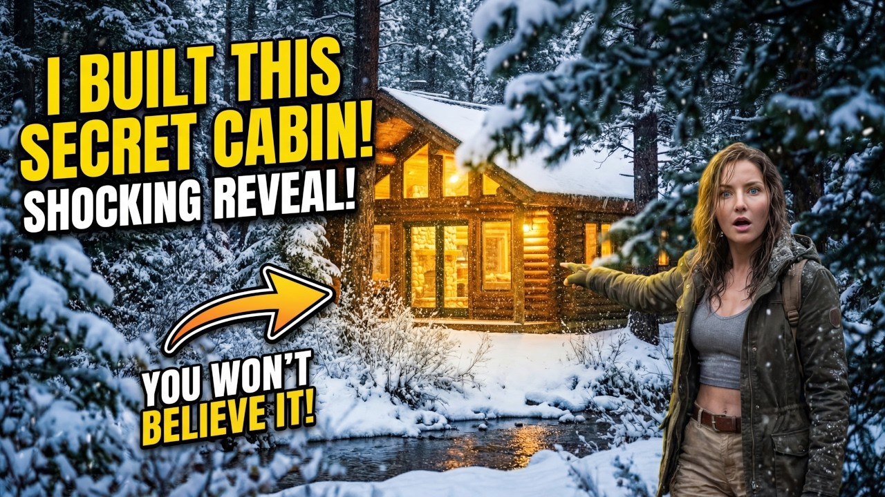 I Built a Warm Modern Cabin Alone While Snow Fell for Hours | Relaxing ASMR