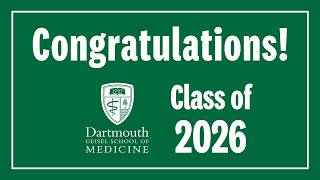 Congratulations Geisel School of Medicine Class of 2026!