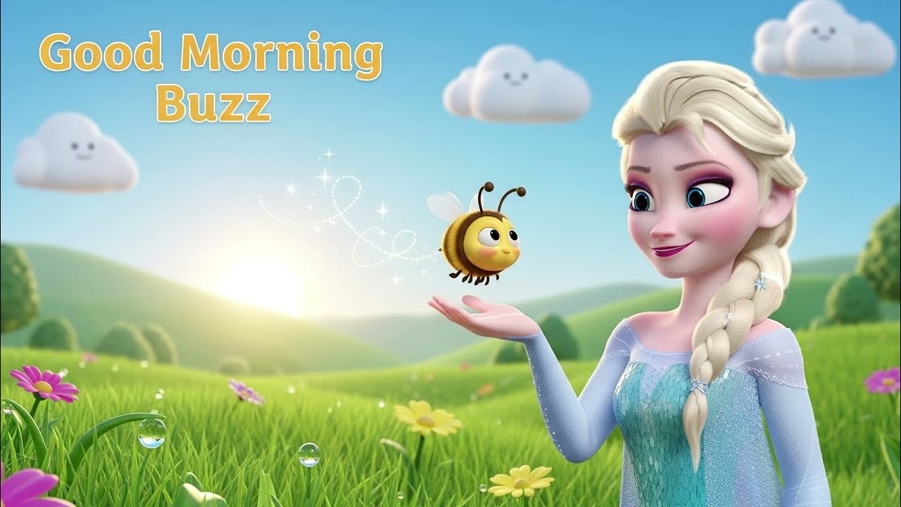 Утренний танец Эльзы и Шмеля | Веселая детская песенка о природе